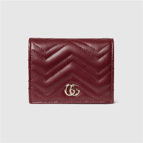 gucci marsupio red|GG Marmont wallet in Rosso Ancora red leather .